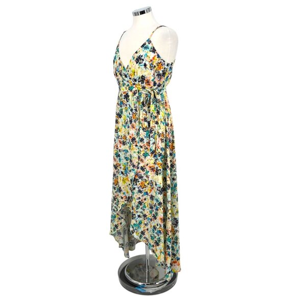 June & Hudson Floral Maxi Wrap Summer Dress Multicolor Size Medium - Picture 5 of 13